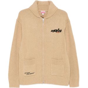 Kenzo, Heren, Truien, Beige, Maat: L