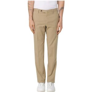 PT Torino, Heren, Broeken, Beige, Maat: L Katoen,