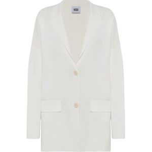 Alpha Studio, Dames, Truien, Wit, Maat: S Viscose,