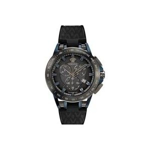 Versace Sport Tech Chronograaf Horloge , Black , Heren , Maat: ONE Size