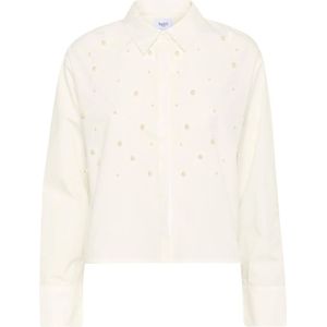 Saint Tropez, Dames, Blouses & Shirts, Wit, Maat: M Viscose,