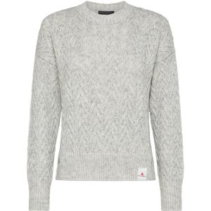 Peuterey, Dames, Truien, Grijs, Maat: S Katoen,