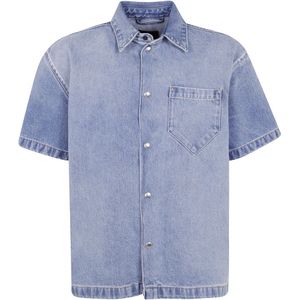 7 For All Mankind, Heren, Overhemden, Blauw, Maat: M