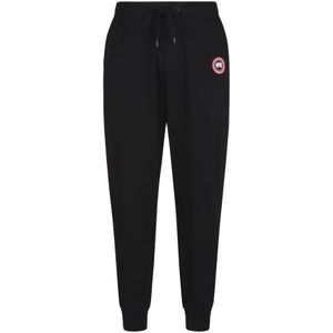 Canada Goose, Heren, Broeken, Zwart, Maat: S Katoen,