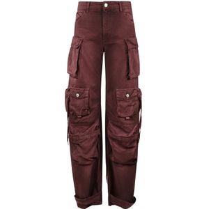 The Attico, Dames, Jeans, Bruin, Maat: W25 Katoen,