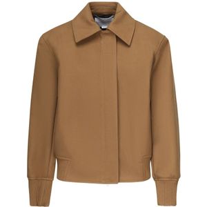Stella McCartney, Dames, Jassen, Bruin, Maat: 2XS Suède,