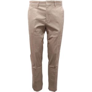Mauro Grifoni, Heren, Broeken, Beige, Maat: S Katoen,