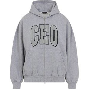 Balenciaga, Dames, Sweatshirts & Hoodies, Grijs, Maat: XS Katoen,