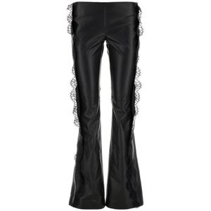 Off White, Dames, Broeken, Zwart, Maat: S Katoen,