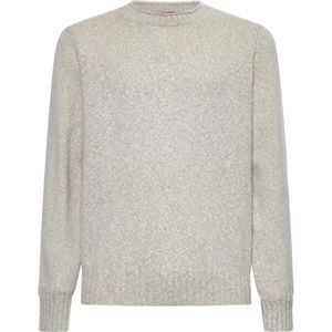 Brunello Cucinelli, Heren, Truien, Grijs, Maat: XL Wol,