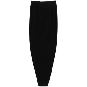 Rick Owens, Dames, Rokken, Zwart, Maat: 2XS Wol,