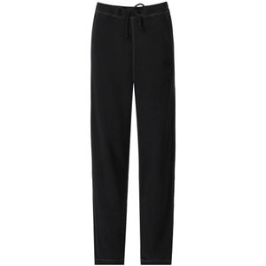 Ganni, Dames, Broeken, Zwart, Maat: S Katoen,