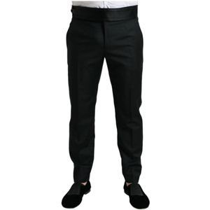 Dolce & Gabbana, Heren, Broeken, Zwart, Maat: L Zijde,