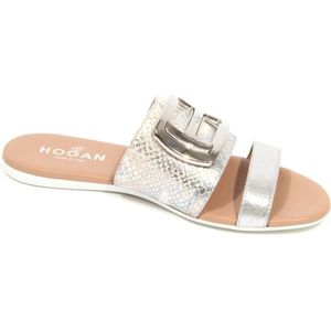 Hogan, Dames, Schoenen, Grijs, Maat: 37 1/2 EU Leer,