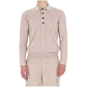 Eleventy, Heren, Truien, Beige, Maat: L Katoen,