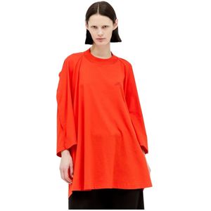 Jean Paul Gaultier, Dames, Tops, Rood, Maat: S Katoen,