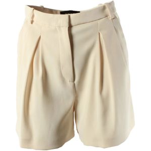 Pinko, Dames, Korte broeken, Beige, Maat: 2XS Poliester,