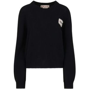 Marni, Dames, Truien, Zwart, Maat: XS Kasjmier,
