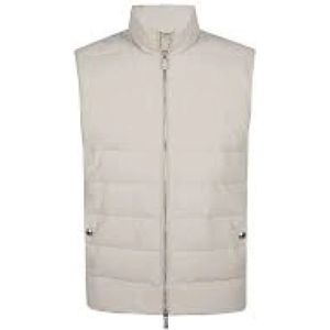 Eleventy - Gewatteerd Vest - Wit - Gewatteerde Stof