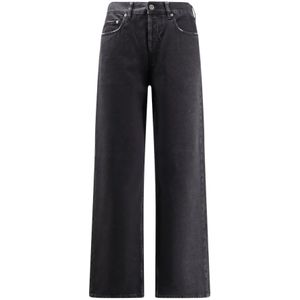 Golden Goose, Heren, Jeans, Zwart, Maat: W33 Katoen,