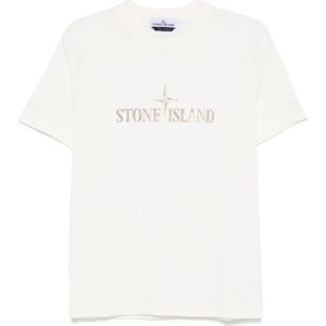 Stone Island, Heren, Tops, Beige, Maat: XL
