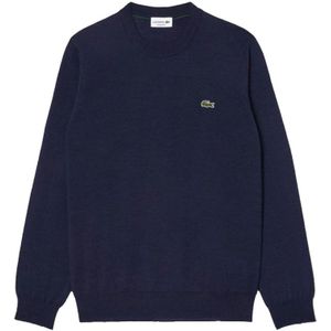 Lacoste - Klassieke Stijl - Gebreide Trui - Blauw - Katoenmix