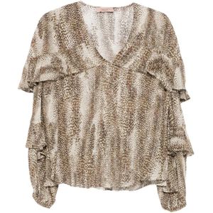 Twinset, Dames, Blouses & Shirts, Veelkleurig, Maat: XS