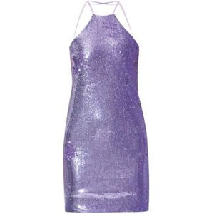 The Attico, Dames, Jurken, Paars, Maat: S Poliester,