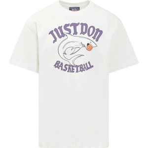 Just Don, Heren, Tops, Wit, Maat: S Katoen,