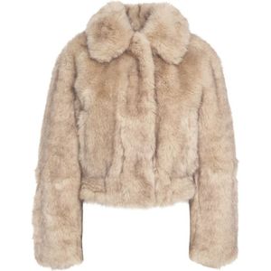 Stand Studio, Dames, Jassen, Beige, Maat: XS Poliester,