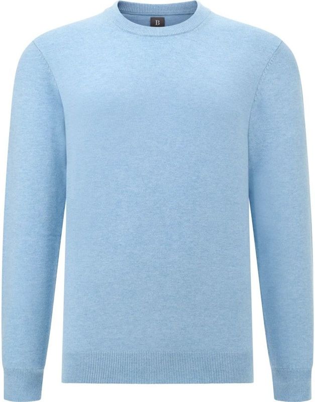 Boggi Milano - Cashmere Blend Crew Neck - Trui - Blauw - Heren