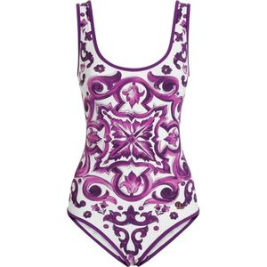 Dolce & Gabbana, Dames, Badkleding, Paars, Maat: M