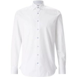 Stenströms, Heren, Overhemden, Wit, Maat: L Katoen,