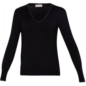 Liu Jo, Dames, Truien, Zwart, Maat: XS Viscose,