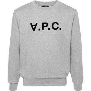 A.p.c., Heren, Sweatshirts & Hoodies, Grijs, Maat: M Katoen,