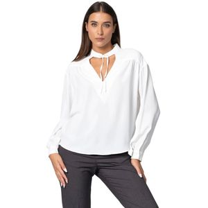 Kocca, Dames, Blouses & Shirts, Wit, Maat: M Poliester,
