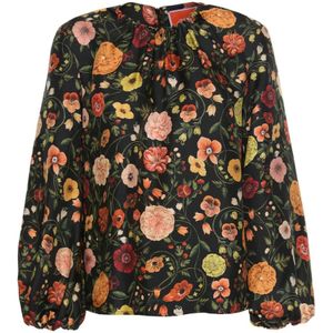 La DoubleJ, Dames, Blouses & Shirts, Veelkleurig, Maat: M Zijde,