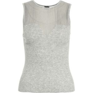 Pinko, Dames, Tops, Grijs, Maat: L