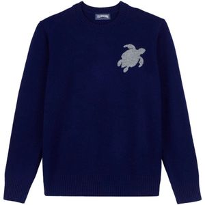 Vilebrequin, Heren, Truien, Blauw, Maat: S Wol,