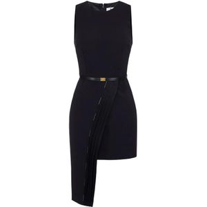 Elisabetta Franchi, Dames, Jurken, Zwart, Maat: S