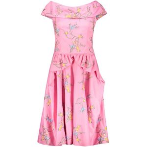 Moschino, Dames, Jurken, Roze, Maat: S Zijde,