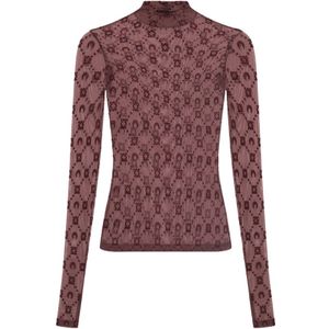 Marine Serre, Dames, Tops, Veelkleurig, Maat: XS Polyamide,