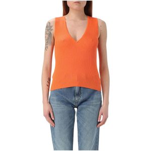 Pinko, Dames, Truien, Oranje, Maat: XS Katoen,