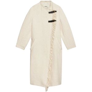 Isabel Marant, Dames, Mantels, Beige, Maat: 2XS Katoen,