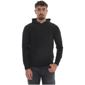 Gran Sasso, Heren, Sweatshirts & Hoodies, Zwart, Maat: XL Wol,