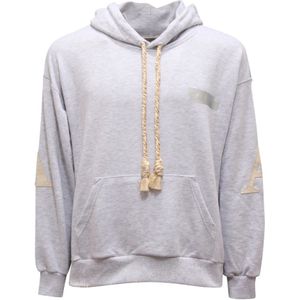 AL Ain, Heren, Sweatshirts & Hoodies, Grijs, Maat: S Katoen,