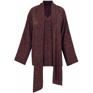 Cortana, Dames, Blouses & Shirts, Rood, Maat: XS Zijde,