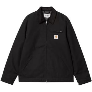 Carhartt Wip, Heren, Jassen, Zwart, Maat: M Katoen,