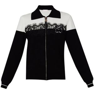 Liu Jo, Dames, Truien, Zwart, Maat: 2XS Wol,