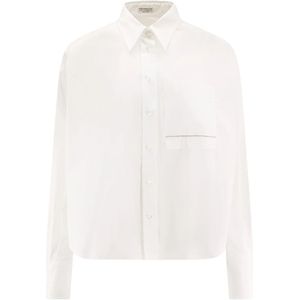 Brunello Cucinelli, Dames, Blouses & Shirts, Wit, Maat: M Katoen,